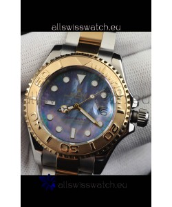 Rolex Yachtmaster Japanese Movement Watch in Two Tone Gold Casing - Pearl dial 37MM