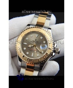 Rolex Yachtmaster Japanese Movement Watch in Two Tone Gold Casing - Gold dial 37MM