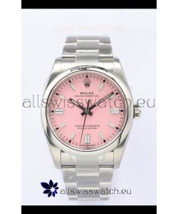 Rolex Oyster Perpetual REF#126000 36MM Swiss Movement Swiss Replica Pink Dial 904L Steel 1:1 Mirror Replica Watch