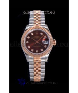 Rolex Datejust Ladies Swiss Watch in 904L Steel Casing - Swiss ETA Movement 1:1 Mirror Replica