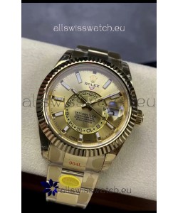 Rolex Sky-Dweller Yellow Gold Oyster 42MM 1:1 Mirror Replica Watch