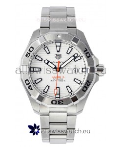 Tag Heuer Aquaracer Calibre 5 1:1 Mirror Replica Watch White Dial 904L Steel 44MM