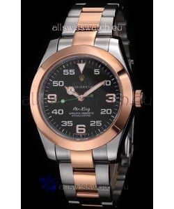 Rolex Air King 116900 904L Steel Rose Gold Told Tone - Ultimate Edition 2022 Swiss Replica Watch