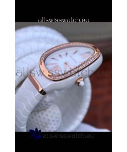 Bvlgari Serpenti Edition White Ceramic Replica Watch in 1:1 Mirror Quality 