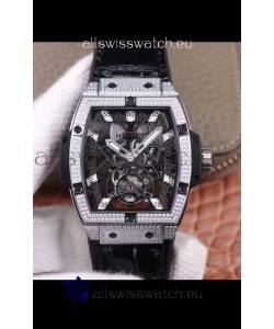 Hublot Masterpiece MP Edition Genuine Tourbillon Swiss Replica Watch in Steel Casing