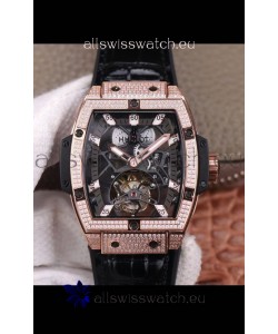 Hublot Masterpiece MP Edition Genuine Tourbillon Swiss Replica Watch In Rose Gold Casing