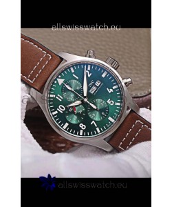 IWC Pilot Chronograph Edition Green Dial 1:1 Mirror Replica Watch