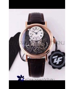 Breguet Tradition 7057BR/R9/9W6 Pink Gold Dual Tourbillon Swiss Replica Watch