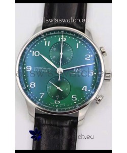 IWC Portuguese Chronograph Swiss Replica Watch in Steel Case - 1:1 Mirror Replica Edition