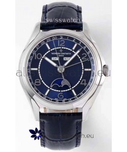 Vacheron Constantin Fiftysix Complete Calendar Swiss Replica Watch in Blue Dial 