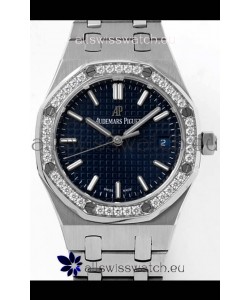 Audemars Piguet Royal Oak Swiss Automatic 34MM Swiss Watch Blue Dial - 1:1 Mirror Replica Edition