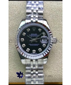 Rolex Datejust 279174 28MM Swiss Replica in 904L Steel in Black Dial - 1:1 Mirror Replica