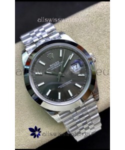 Rolex Datejust 126300 41MM Cal.3135 Swiss 1:1 Mirror Replica Watch in 904L Grey Dial