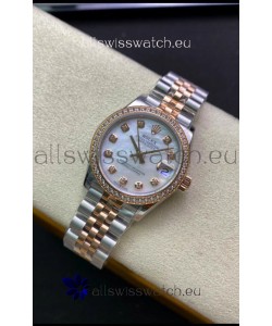 Rolex Datejust 278381 31MM Swiss Replica in 904L Steel Two Tone Rose Gold 1:1 Mirror Replica
