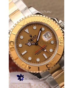 Rolex Yachtmaster 40 Yellow Gold Two Tone 1:1 Swiss Replica Watch in 904L Steel Casing