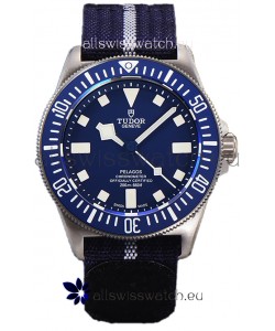 Tudor Pelagos FXD Titanium Casing 1:1 Mirror Replica Blue Dial in Blue Nato Strap