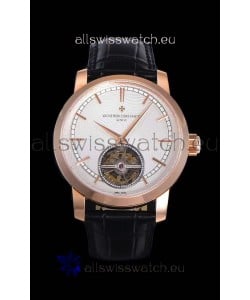 Vacheron Constantin Minute Repeater Tourbillon Swiss Replica Watch in Steel Casing 44MM Rose Gold Casing