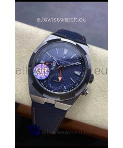 Vacheron Constantin Overseas Dual Time Titanium 1:1 Mirror Swiss Replica Watch in Blue Dial