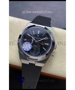 Vacheron Constantin Overseas Dual Time Stainless Steel 1:1 Mirror Swiss Replica Black Dial