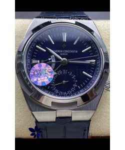 Vacheron Constantin Overseas Dual Time Stainless Steel 1:1 Mirror Swiss Replica Blue Dial