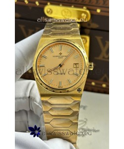 Vacheron Constantin Historiques 222 Super Clone 37MM Yellow Gold Watch in Gold Dial 