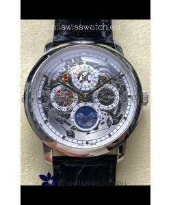 Vacheron Constantin Patrimony Traditionelle Skeleton Perpetual Calendar Swiss Replica Watch 