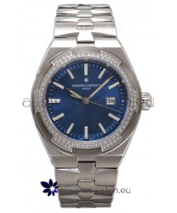 Vacheron Constantin Overseas Steel Casing Blue Dial 35MM Swiss Replica Watch 