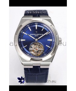 Vacheron Constantin Overseas Tourbillon Stainless Steel Leather Strap 1:1 Mirror Replica