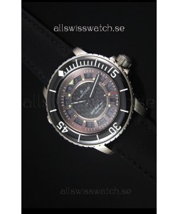 Blancpain 500 Fathoms Swiss Replica Watch in Grey Carbon Dial - 1:1 Mirror Edition