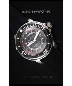 Blancpain 500 Fathoms Swiss Replica Watch in Grey Carbon Dial - 1:1 Mirror Edition