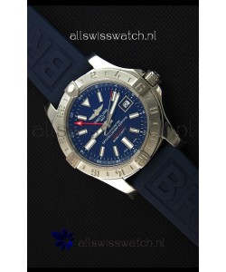 Breitling Avenger II GMT Swiss 1:1 Mirror Replica Watch in Blue Dial 