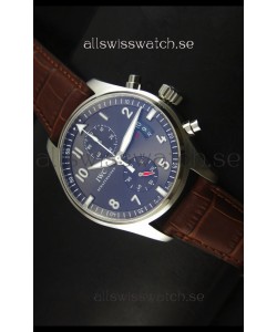 IWC IW387802 Pilot Chronograph 1:1 Mirror Replica with Leather Strap