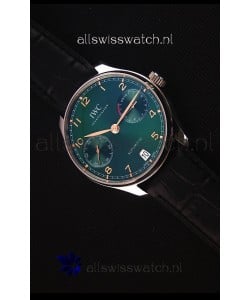 IWC Portugieser Swiss Updated Version - 1:1 Mirror Replica Watch Green Dial Steel Case Watch