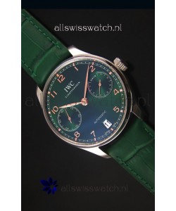 IWC Portugieser Swiss 1:1 Mirror Replica Watch Green Dial Steel Case Watch