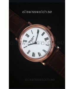 Patek Philippe 5120J Calatrava Mens Rose Gold Watch 1:1 Mirror Replica