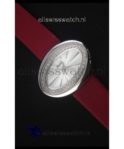 Piaget Limelight Magic Hour Swiss Quartz Steel Case in Red Strap