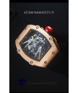 Richard Mille RM027 Tourbillon Rafael Nadal Edition Swiss Watch in Rose Gold Case