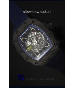 Richard Mille RM35-01 Rafael Nadal Edition Swiss Replica Watch Navy Blue Nylon Strap