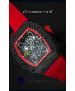 Richard Mille RM35-01 Rafael Nadal Edition Swiss Replica Watch Red Nylon Strap