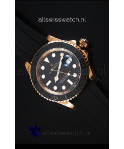 Rolex Yachtmaster 116655 Everose Gold Ceramic 1:1 Ultimate Mirror Replica Watch