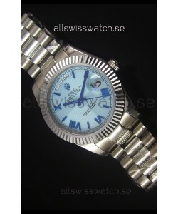 Rolex Day Date Light Blue Dial Replica Watch 40MM - 3255 Swiss Movement