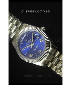 Rolex Day Date Dark Blue Dial Replica Watch 40MM - 3255 Swiss Movement