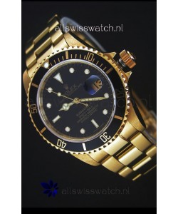 Rolex Submariner 16618 Gold Replica 1:1 Watch with Swiss 3135 Movement