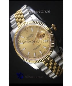 Rolex Datejust Replica Watch Gold Dial in 36MM with 3135 Swiss Movement 
