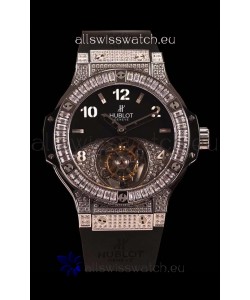 Hublot Tourbillon Solo Bang Sapphires Stainless Steel Swiss Watch