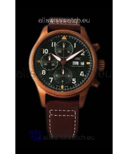 IWC Pilot's Chronograph Spitfire Broze Case - 1:1 Mirror Replica