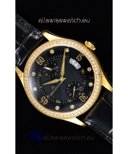 Jaeger LeCoultre Master Control Yellow Gold Swiss Replica Watch 