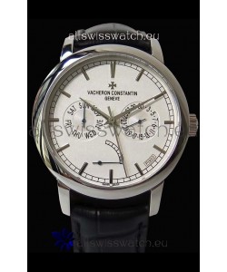 Vacheron Constantin Traditionnelle Day Date Steel Swiss Replica Watch 