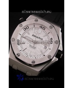 Audemars Piguet Royal Oak Scuba Swiss Watch in White Dial