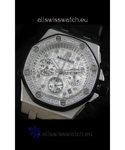 Audemars Piguet Royal Oak Offshore Lady Alinghi Swiss Watch in White Checkered Dial